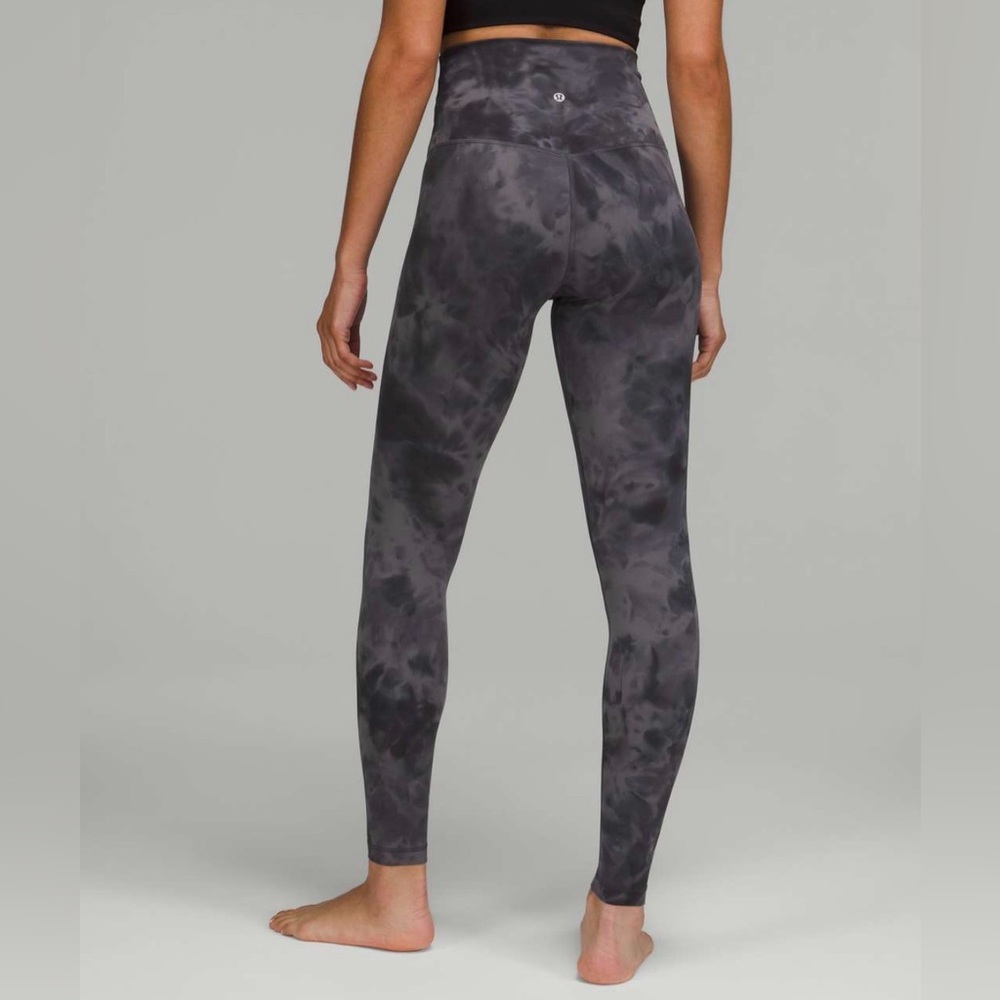 Lululemon Align High-Rise Black Tie Dye Leggings